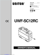 Unitor UWF-SC12RC Owner's Manual