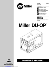 Miller Electric OM-494 Owner's Manual