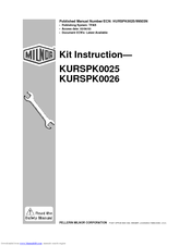 Milnor KURSPK0026 Instruction