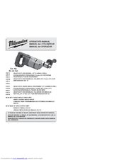 Milwaukee 1250-1 Operator's Manual