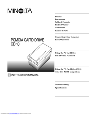 Minolta CD-10 Instruction Manual