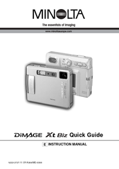 Minolta DIMAGE XT BIZ Quick Manual