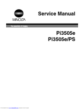 Minolta Pi3505e Service Manual