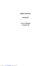 Minuteman SentryII UPS User Manual