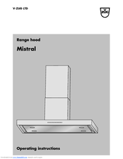 Mistral V ZUG LTD Operating Instructions Manual