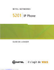 Mitel IP PHONE 5201 Manuel D'utilisation