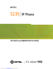 Mitel 5235 IP Phone Administrator's Manual