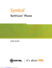 Mitel NETVISION PHONE User Manual