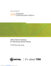Mitel T7100 User Manual