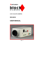 Mitsubishi Electric Black Diamond BDC4803H User Manual