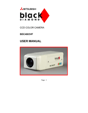 Mitsubishi Black Diamond BDC4803VF User Manual