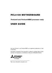 Mitsubishi Electric PENTIUM PCL5100 User Manual