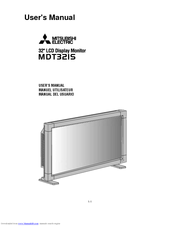 Mitsubishi Electric MDT321IS User Manual