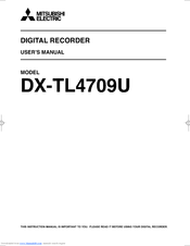 Mitsubishi Electric DX-TL4709U User Manual