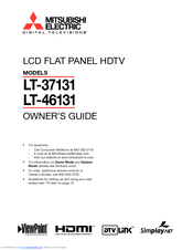 Mitsubishi Electric LT-46131 Owner's Manual