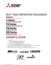 Mitsubishi Wd 73736 Manuals Manualslib