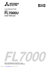 Mitsubishi Electric FL7000 User Manual