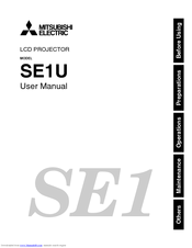 Mitsubishi Electric SE1U User Manual