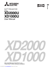 Mitsubishi Electric DLP XD1000 User Manual