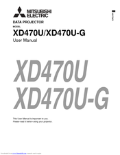 Mitsubishi Electric XD470U User Manual