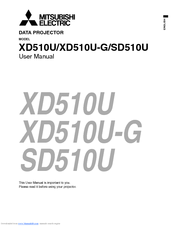 Mitsubishi Electric XD520U-G User Manual