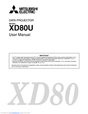 Mitsubishi Electric XD80U User Manual