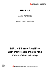 Mitsubishi Electric MR-J3-T Quick Start Manual