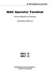 Mitsubishi Electric MAC 10 Installation Manual