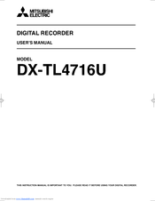Mitsubishi Electric DX-TL4716U User Manual
