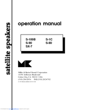MK Sound S-1C Operation Manual