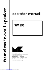 MK Sound SW-150 Operation Manual