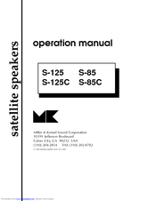 MK Sound S-85 Operation Manual