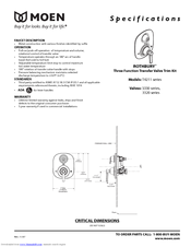 Moen RothBury 3320 Series Specifications