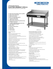Moffat Blue Seal Evolution EP518-CB Technical Data Sheet