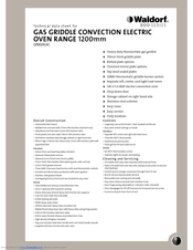 Moffat Waldorf GP8121GEC Technical Data Sheet