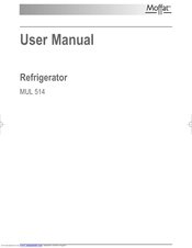 Moffat MUL 514 User Manual
