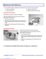 Monarch TC9414MQR Quick Reference