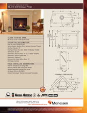 Monessen Hearth Direct Vent BLDV400 Product Specifications