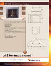 Monessen Hearth Lo-Rider LCUF36C-R Product Specifications
