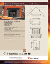 Monessen Hearth MCUF36D-R Magnum Product Specifications