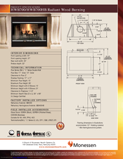 Monessen Hearth HWB700HB Product Specifications