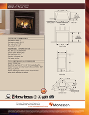 Monessen Hearth Vent Free DFX32C Product Specifications