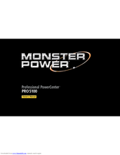 Monster Power Professional PowerCenter PRO 5100 Owner's Manual