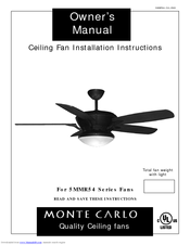 Monte Carlo Fan Company 5MMR54 Series Owner's Manual