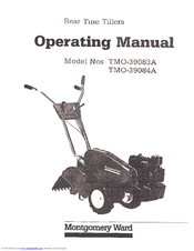 Montgomery Ward TMO-39084A Operating Manual