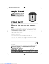 Morphy Richards RAPID COOK Instructions Manual