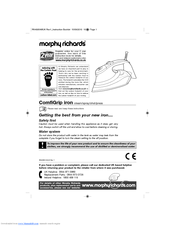 Morphy Richards COMFIGRIP RN40854 Specifications