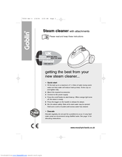 Morphy Richards Steam cleaner Manual