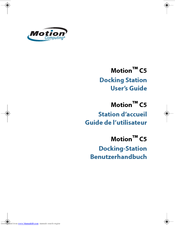 Motion Computing C5 Docking Station User Manual
