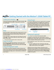 Motion Computing T008 Get Started